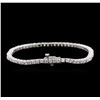 Image 2 : 14KT White Gold 4.62 ctw Diamond Tennis Bracelet