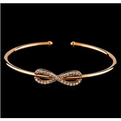 0.45 ctw Diamond Bracelet - 14KT Rose Gold