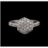Image 2 : 0.68 ctw Diamond Ring - 14KT White Gold