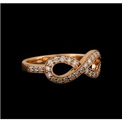 14KT Rose Gold 0.37 ctw Diamond Ring