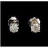 14KT White Gold 0.68 ctw Diamond Stud Earrings