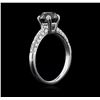 Image 3 : 1.97 ctw Black Diamond Ring - 18KT White Gold