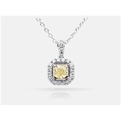 Diamond Pendant - 18KT Two-Tone Gold