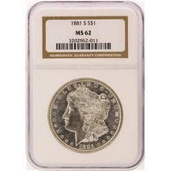 1881-S NGC MS62 Morgan Silver Dollar