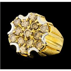 3.00 ctw Diamond Ring - 14KT Yellow and White Gold