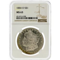 1884-O NGC MS63 Morgan Silver Dollar