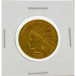 1909-S $10 AU Indian Head Eagle Gold Coin