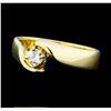 Image 1 : 0.30 ctw Diamond Solitaire Ring - 14KT Yellow Gold