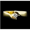 Image 2 : 0.30 ctw Diamond Solitaire Ring - 14KT Yellow Gold