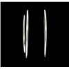 Image 1 : Lightweight Hoop Earrings - 14KT White Gold