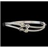 14KT White Gold 0.52 ctw Diamond Bangle Bracelet