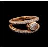 14KT Rose Gold 0.96 ctw Diamond Ring