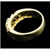 Image 3 : 0.80 ctw Diamond Five Row Band - 14KT Yellow Gold