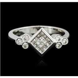 18KT White Gold 0.40 ctw Diamond Ring