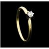 Image 4 : 0.05 ctw Diamond Solitaire Ring - 14KT Yellow Gold
