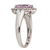 Image 2 : 2.89 ctw Kunzite and Diamond Ring - 14KT White Gold