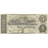 1863 $5 The Confederate States of America Note T-60 CC