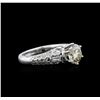 1.88 ctw Fancy Brown Diamond Ring - 18KT White Gold