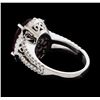 Image 3 : 10.55 ctw Ruby and Diamond Ring - 14KT White Gold