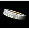 Image 1 : 1.00 ctw Diamond Two Row Band - 18KT White Gold