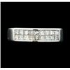 Image 2 : 1.00 ctw Diamond Two Row Band - 18KT White Gold