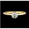 Image 2 : 0.50 ctw Diamond Solitaire Ring - 14KT Yellow Gold