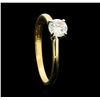 Image 4 : 0.50 ctw Diamond Solitaire Ring - 14KT Yellow Gold