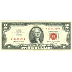 1963 $2 XF/AV Red Seal Note