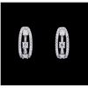 1.00 ctw Diamond Earrings - 14KT White Gold