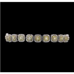 4.11 ctw Diamond Bracelet - 14KT White Gold