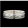 Image 2 : Milgrain and Engraved Ring - 18KT White Gold