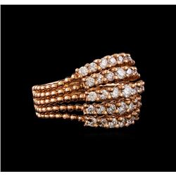 14KT Rose Gold 1.36 ctw Diamond Ring