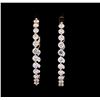 Image 1 : 1.60 ctw Diamond Earrings - 14KT Rose Gold