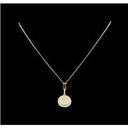 1.25 ctw Diamond Necklace - 14KT Yellow Gold