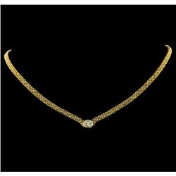 1.00 ctw Diamond Necklace - 14KT Yellow Gold