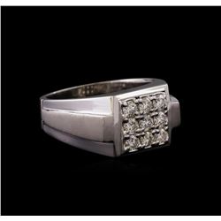 14KT White Gold 0.80 ctw Diamond Ring