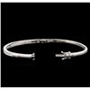 Image 3 : 1.00 ctw Diamond Bangle Bracelet - 14KT White Gold