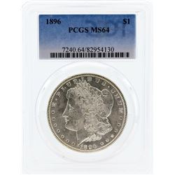 1896 PCGS MS64 Morgan Silver Dollar