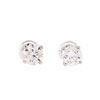 Image 1 : 1.04 ctw Diamond Stud Earrings - 14KT White Gold