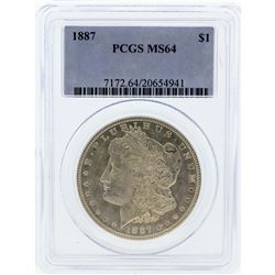 1887 PCGS MS64 Morgan Silver Dollar