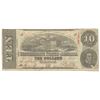 Image 1 : 1863 $10 The Confederate States of America Note T-59 CC