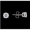 Image 2 : 1.42 ctw Diamond Earrings - 14KT White Gold