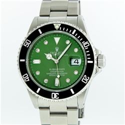 Rolex Stainless Steel Diamond Submariner Men's Watch