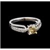 1.01 ctw Brown Diamond Ring - 18KT White Gold