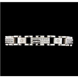 5.28 ctw Diamond Bracelet - 14KT White Gold