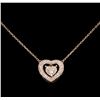 14KT Rose Gold 0.55 ctw Diamond Necklace