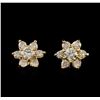 2.36 ctw Diamond Earrings - 14KT Yellow Gold