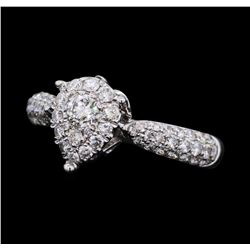 0.88 ctw Diamond Ring - 18KT White Gold