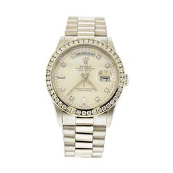 Rolex Platinum President 1.72 ctw Diamond DayDate Men's Watch