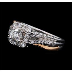 1.00 ctw Diamond Ring - 14KT White and Rose Gold